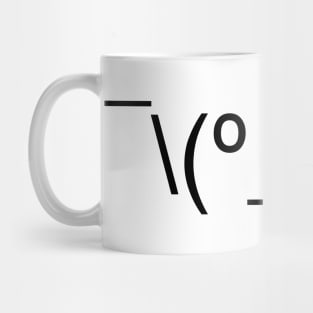 I Dunno LOL Emoticon ¯\(º_o)/¯ Japanese Kaomoji Mug